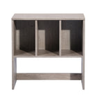 FurnitureR Side Shelf Bookcase - Brown -Three same, open bookshelves for storage or décor display