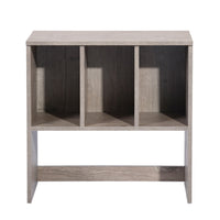 FurnitureR Side Shelf Bookcase - Brown -Three same, open bookshelves for storage or décor display