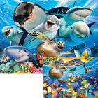 Howard Robinson 3D/2D Howard Robinson Underwater & Turtle Beach Selfie Puzzle - 100 Pieces-Eye-popping 3D effect with vivid, lifelike depth