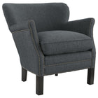Modway Key Upholstered Fabric Armchair - Grey-Fine Polyester Upholstery