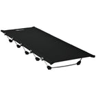 Outsunny Lightweight Camping Cot for Adults-Aluminium frame is strong and supportive