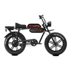 GoTyger 20" Two-Seat E-Bike 4.0 thick Tire with OPC Wheel-Dual seat design with a rear bracket allows two people to ride at once