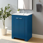 Modway Maybelle 24" Bathroom Vanity - Navy/White-Melamine Construction