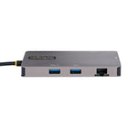 Startech USB C Multiport Adapter - Dual HDMI Video - 4K 60Hz - 2Pt 5Gbps USB-A Hub - 100W Power Delivery Pass-Easy installation: Extended connectivity with attached 12in (30cm) USB Type-C host cable; Automatic driver setup; Ideal for office or work-from-home workstations, and presenting from a boardroom, or conferencing with remote workers using Zoom/MS Teams