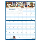 MotherWord 2026-2027 Magnetic Family Fridge Calendar - 9-1/2" H x 15" W - French-French only