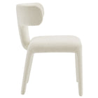 Modway Stellan Curved Back Boucle Upholstered Dining Chair - Cream - 2 Pack-8