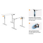 Ezywork 48" Electric Sit Stand Desk - White-Package Dimensions: 51"Lx15"Wx8"H