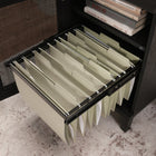 Sauder Tiffin Line L-Desk - Raven Oak-Finished on all sides for versatile placement