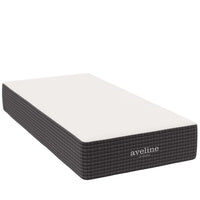 Modway Aveline 12" Memory Foam Twin Mattress-4" Cooling Gel-Infused Memory Foam