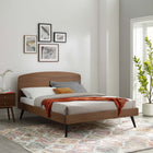 Modway Bronwen Wood Queen Platform Bed - Walnut-Assembly Required