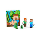 Crayola POPS 3D Minecraft Activity Set-Includes 18 Washable Pip-Squeaks Skinnies Markers, 3 Buildable Character Pages, 3 POPS Pop-Out Pages, 3 Sticker Sheets, 2 Dual-Sided Backgrounds, 1 Standee Page, 2 Instruction Sheets and 1 Tape Sheet