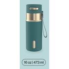 Contigo AutoSeal Insulated Stainless Steel Water Bottle with Carrying Strap - 16 oz (473 ml)-Vacuum-insulated stainless steel: Keeps drinks hot or cold for hours