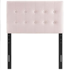 Modway Emily Biscuit Tufted Performance Velvet Twin Headboard - Pink-Height Adjustable from 45" - 52.5"