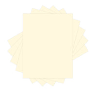 Lettermark Vellum Bristol Cover - 8.5" x 11" - Ivory - 250 Sheets/Pack-Toothy Vellum Finish 