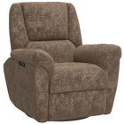 HOMCOM Power Recliner with Upholstered Seat and USB Ports - Espresso-Soft chenille fabric and thick padding for optimal comfort  