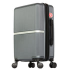 Air Canada Laurentian 20" Hardside Carry-On Luggage - 360-Degree Spinner - Charcoal-8 spinner wheels provide smooth 360-degree maneuverability