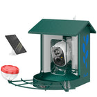 PawHut 3W Solar Powered Smart Bird Feeder with 2K HD Live Video Camera-AI identifies 16000+ birds in 2K detail with a 142° wide view 