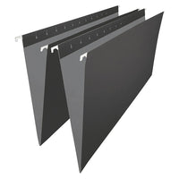 Staples Black Hanging File Folders - Legal Size - 25 Pack-Accommodates legal-sized documents
