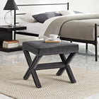 Modway Rivet Bench - Grey-Stain-Resistant Velvet