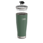Thermos ICON Tumbler - 530 ml - Alpine Green-Slide lock drink lid that is straw compatible when open Use straws for cold liquids only; straw not included