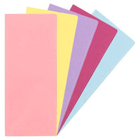 JAM Paper Tissue Paper - Spring Assortment - 50 Sheets-Colour: Business Assortment (Fuchsia Pink, Baby Blue, Yellow, Lilac Purple, Pink) | Great for birthdays, holidays, and any gifting occasion