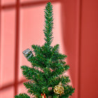 HOMCOM 5' Pencil Artificial Christmas Tree with Realistic Branches - Green-Colour: Green 