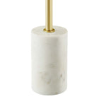 Modway Lyric Round Side Table - White Brass-7