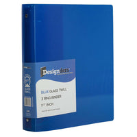 JAM Paper Plastic 1.5" 3-Ring Binder - Blue-Colour: Blue | Be stylish and organized with colourful binders.