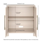 Hudson&Canal Chabot 28"W Accent Cabinet - Alder White-8