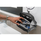 Peak Design Wash Pouch - Black-Sits upright on a counter or hangs via a stowable aluminum hook