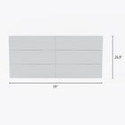 Nexera James 6 Drawer Dresser Chest - White-8