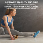 PurAthletics Wavy Foam Roller Peach Fuzz-Effective for Different Body Parts