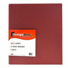 JAM Paper Premium Linen Textured 3 Ring Binders, 1 Inch, Red, 2 Pack (751Lreg)-Binder durability: standard use