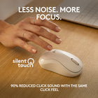 Logitech M240 Silent Wireless Mouse - Off-White-18 months battery life with auto sleep, so you go longer between battery changes