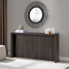 Hudson&Canal Piedmont 56"W Console Table - Alder Brown-Finished in wood-look alder brown