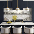 Hudson&Canal Cieonna 9.38" Wide Pendant with Glass Shade - Brass/White Milk-Rated for one 60W incandescent bulb - 9W LED bulb, 13W fluorescent (CFL) bulb, or 9W self-ballasted LED bulb, E26-base bulb, Bulb not included