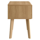 Modway Render End Table - Oak-Durable Particleboard Construction