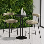 Zuo Kede Counter Stool - Green Tweed-Dimensions: 20.5" L x 22.4" W x 36.2" H