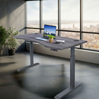 Motionwise M3 PRO Series Ergonomic Curve 30" x 60" Electric Sit-Stand Desk with Dual Motors - Rustic Grey-TAA & BIFMA Certified: Built to meet government and industry standards, making it the perfect addition for government offices, startups, and corporate environments. 