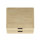 Manhattan Comfort Chrystie 26" Contemporary Modern 2-Drawer Nightstand - Natural-30 Day Limited Manufacturer's Warranty