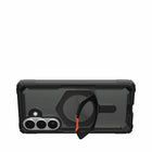 UAG Plasma XTE Rugged Kickstand Cell Phone Case with Magnets for Galaxy S26+ - Black/Orange-Oversized Tactile Buttons