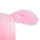 Qaba Kids Plush Rocking Horse with Realistic Sounds - Pink-The tail will shake while neighing 