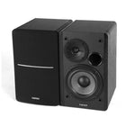 Edifier R1280DBs Modern Sound Classic Design Powered Bluetooth Bookshelf Speakers with Subwoofer Output - Black-Adjust the volume and toggle inputs at your fingertips from remote control. Bass and treble control located on the side of main speaker