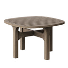 Modway Saratoga Square Outdoor Patio Teak Wood Side Table - Weathered Grey-7