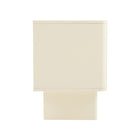 Manhattan Comfort Ella 19.7" Modern Nightstand - Cream-Sleek, Handle-Free Drawer for a Clean, Uncluttered Look