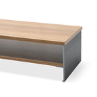 ShoppingAll 2-Tiers Wooden Monitor Stand Riser with Storage Organizer - Walnut-[INTEGRATED ORGANIZATION] Stay tidy and efficient! Our design includes provisions for cable management and additional compartments to stow away your essentials, making cluttered desks a thing of the past.