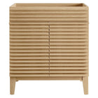 Modway Render 30" Bathroom Vanity Cabinet - Oak-Mid-Century Modern Style