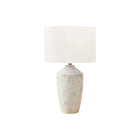 Monarch Specialties 25" H Contemporary Table Lamp - Ivory Concrete / Ivory / Cream Shade-This 25"h table lamp features a striking ivory concrete base paired with an elegant ivory fabric shade, making it a stylish choice for any modern living room, bedroom, or office