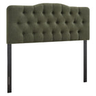 Modway Annabel Premium Linen Blend Full Headboard - Sage-Premium Linen Blend Upholstery
