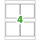 Avery UltraDuty White GHS Chemical Labels, 4" x 4", 200 /Pack, (60504)-4 labels per sheet